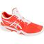 Asics Mens Court FF 2 Novak Tennis Shoes - Cherry Tomato/White - thumbnail image 2