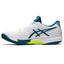 Asics Mens Solution Speed FF 2 Tennis Shoes - White/Blue - thumbnail image 4