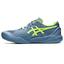 Asics Mens GEL-Resolution 9 Tennis Shoes - Steel Blue/Hazard Green - thumbnail image 4
