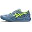 Asics Mens GEL-Resolution 9 Clay Tennis Shoes - Steel Blue/Hazard Green - thumbnail image 4
