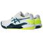 Asics Mens GEL-Resolution 9 Clay Tennis Shoes - White/Blue/Yellow - thumbnail image 3