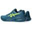 Asics Mens GEL-Challenger 14 Clay Tennis Shoes - Restful Teal/Safety Yellow - thumbnail image 3