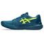 Asics Mens GEL-Challenger 14 Clay Tennis Shoes - Restful Teal/Safety Yellow - thumbnail image 4