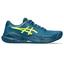 Asics Mens GEL-Challenger 14 Clay Tennis Shoes - Restful Teal/Safety Yellow - thumbnail image 1