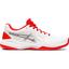 Asics Womens GEL-Game 7 Tennis Shoes - White/Fiery Red - thumbnail image 1