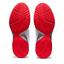 Asics Womens GEL-Dedicate 6 Tennis Shoes - White/Fiery Red - thumbnail image 4