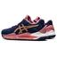 Asics Womens GEL-Resolution 8 Clay Tennis Shoes - Peacoat/Rose Gold