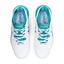 Asics Womens GEL-Resolution 8 Tennis Shoes - White/Lagoon - thumbnail image 3