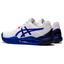 Asics Womens GEL-Resolution 8 Tennis Shoes - White/Lapis Lazuli Blue - thumbnail image 3