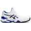 Asics Womens Court FF 2 Tennis Shoes - White/Lapis Lazuli Blue - thumbnail image 1