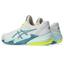 Asics Womens Court FF3 Tennis Shoes - White/Blue/Yellow - thumbnail image 3