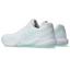 Asics Womens GEL-Dedicate 8 Tennis Shoes - White/Pale Blue - thumbnail image 4
