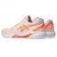 Asics Womens GEL-Dedicate 8 Tennis Shoes - Pearl Pink/Sun Coral - thumbnail image 3