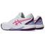 Asics Womens Gel-Dedicate 8 Padel Shoes - White/Dragon Fruit - thumbnail image 3