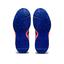 Asics Kids GEL-Resolution 8 GS Tennis Shoes - White/Lapis Lazuli Blue - thumbnail image 6