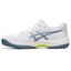Asics Kids Gel-Game 9 Tennis Shoes - White/Steel Blue - thumbnail image 4