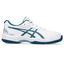 Asics Kids Gel-Game 9 Tennis Shoes - White/Restful Teal - thumbnail image 1