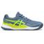 Asics Kids Gel-Resolution 9 Tennis Shoes - Blue Steel/Hazard Green - thumbnail image 1