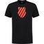 K-Swiss Mens Hypercourt Logo Tee 2 - Jet Black/Spicy Orange - thumbnail image 1