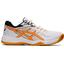 Asics Mens Upcourt 4 Indoor Court Shoes - White/Orange - thumbnail image 1