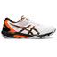 Asics Mens GEL-Rocket 10 Indoor Court Shoes - White/Shocking Orange - thumbnail image 1