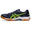 Asics Mens GEL-Rocket 10 Indoor Court Shoes - Midnight/Hazard Green - thumbnail image 4