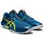 Asics Mens GEL-Blade 8 Indoor Court Shoes - Deep Sea Teal/Glow Yellow - thumbnail image 2