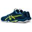 Asics Mens GEL-Blade 8 Indoor Court Shoes - Deep Sea Teal/Glow Yellow - thumbnail image 3