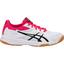 Asics Womens Upcourt 3 Indoor Court Shoes - White/Pixel Pink - thumbnail image 1
