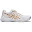 Asics Womens Upcourt 4 Indoor Court Shoes - White/Champagne - thumbnail image 1