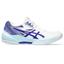 Asics Womens GEL-Task 3 Indoor Court Shoes - White/Eggplant - thumbnail image 1