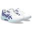 Asics Womens GEL-Task 3 Indoor Court Shoes - White/Eggplant - thumbnail image 2