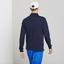 Lacoste Sport Mens Long Sleeve Polo - Navy Blue - thumbnail image 3