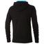 Asics Mens Graphic Hoodie - Black/Blue - thumbnail image 2