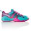 Salming Womens Kobra Indoor Court Shoes - Turquoise/Pink - thumbnail image 1
