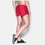 Under Armour Womens Play Up Shorts - Red - thumbnail image 2