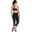 Under Armour Womens Armour Mid Printed Sports Bra - Black - thumbnail image 4