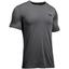 Under Armour Mens Fitted Threadborne Tee - Carbon Heather Grey - thumbnail image 1