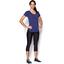 Under Armour Womens HeatGear Printed Capri - Imperial Purple - thumbnail image 5