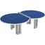 Butterfly Figure Eight Concrete 25mm Outdoor Table Tennis Table - Blue