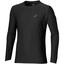 Asics Mens Long Sleeve Running Top - Black - thumbnail image 1