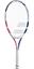 Babolat Drive 24 Inch Girls Tennis Racket - White/Coral - thumbnail image 1