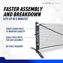Joola Symmetry Pickleball Net - Black - thumbnail image 5