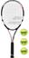 Babolat Reveal Tennis Racket Kit (+ 3 Balls) - Black/White - thumbnail image 1