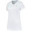 K-Swiss Womens Hypercourt V-Neck Tee - White - thumbnail image 1