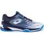 Lotto Mens Mirage 100 Tennis Shoes - All White/Diva Blue/Navy Blue - thumbnail image 1