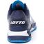 Lotto Mens Mirage 100 Tennis Shoes - All White/Diva Blue/Navy Blue - thumbnail image 5