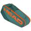 Head  Pro 9 Racket Bag L - Dark Cyan/Fluo Orange - thumbnail image 2