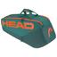 Head  Pro 6 Racket Bag M - Dark Cyan/Fluo Orange