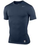 Nike Pro Core Short Sleeve Tight Crew - Obsidian/Cool Grey - thumbnail image 1
